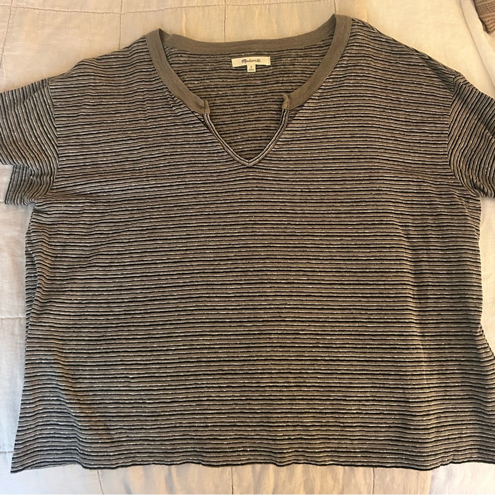 Striped Gray Top
